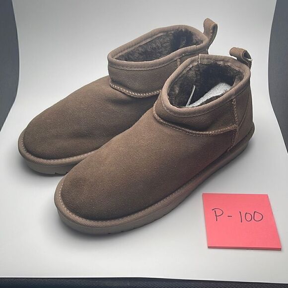 CUSHIONAIRE Women's Genuine Suede pull on boot 8 BROWN - Picture 3 of 7